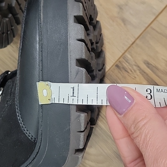 J LO Black Rigly Lace-Up Ankle Boots - Picture 8 of 15